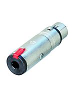 Neutrik NA3FJ 3 Pole XLR Female to Stereo Quarter locking Socket. Adaptor Converter