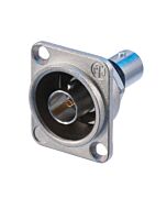 Neutrik NBB75DFI Isolated BNC chassis connector, feedthrough in nickel D-shape housing