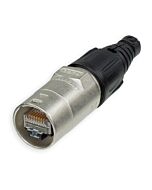 Neutrik NE8MX Ethercon Connector for pre assembled cables. Silver Housing. RJ45 Case