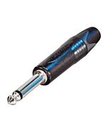 Neutrik NP2X-BAG Black Shell. Silver Pins. Quarter Mono Jack Straight Plug Connector