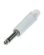 Neutrik NP2X-WT Silver Quarter White Jack Plug Connector