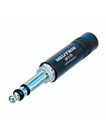 Neutrik NP3TB-B Quarter B-Gauge plug Black. Balanced TRS Jack Pro. 