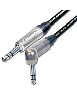 Van Damme STARQUAD Balanced or Stereo Angled TRS Jack Lead