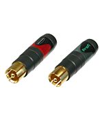 Neutrik NF2C-B.2 PAIR (x2) Profi RCA Phono Connectors. Stereo Pair