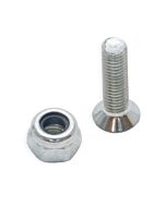 Silver M3x12mm Long Screw & Nut, Neutrik D-Type Chassis Panel Mount.