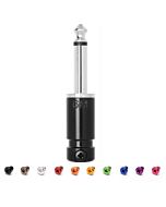 SquarePlug SPS6MBK Medium Body Mono (TS) Straight 6.35mm Jack. Black