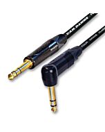 Gold Neutrik Trs Jack to Trs Jack  black