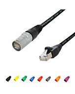 Flexible Shielded CAT5e Cable. Van Damme, Neutrik Ethercon to RJ45 Network Data