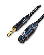 Van Damme Starquad Balanced Lead - Neutrik Gold Female XLR to Jack