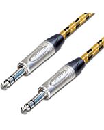 Sommer Club Series Vintage Balanced or Stereo TRS Jack Lead. Neutrik NP3X