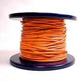Orange Silicone DC Power Cable Sold By The Meter, 'SLIGHT NICKS IN CABLE'  