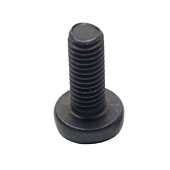 M6 Black Rack Screw. Pozi Drive button head. Steel 6mm Thread