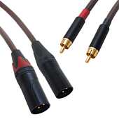 Belden 8402 Vintage Hifi Audiophile RCA Male XLR Interconnects Stereo Pair Leads