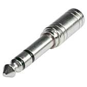 Hi Con Quality Silver Quarter Jack down to 3.5mm Mini Jack Adapter
