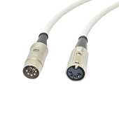 Octave' Midi Cable 5 to 7 pin with plugin DC Power. Footswitch to amp Lead