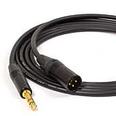 Mogami W2549 Low Capacitance Balanced Cable. Neutrik GOLD TRS Jack to XLR Lead