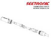 SEETRONIC Jack Plug. Silver MP3X. 6mm TRS. Balanced. Stereo Connector