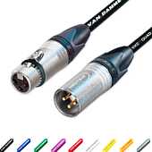 Neutrik EMC XLR to XLR Lead. Van Damme Starquad Cable. Balanced Boom Mic
