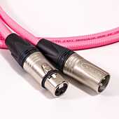 PINK XLR to XLR Cable. Neutrik & Van Damme Techflex Braided. Female to Male
