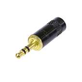 3.5mm Rean NYS231LBG. Large Entry (6mm OD). Straight Stereo Mini Jack Connector. 