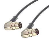 Angled 7 Pin Din Midi Cable. Foot Switch to Amp, Rocktron, Fractal Lead