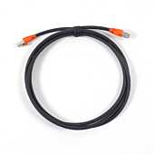 1.5m Van Damme Black Pro Patch Unbalanced XKE Cable, 2.1mm Black Switchcraft DC Plug. Pedal Board Cable
