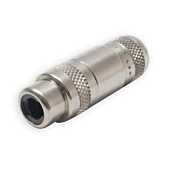 Switchcraft 3503X Straight Female RCA Socket. Silver Phono Connector