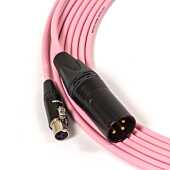 TA3 Style Mini XLR Cable. 3 Pin Mini Female to Standard Male