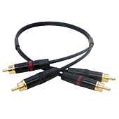 Gold Twin RCA to RCA Lead. Shielded Dual Phono to Phono Audio Cable 1m 3m 10m +
