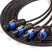 Seetronic Twist Lock SPEAKON Speaker Lead. Flexible Black PRO Cable