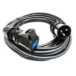 32amp Plug to 16amp Socket Black Events CEEform Commando Power ADAPTER ...