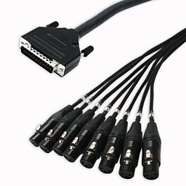 25 Pin D Sub to Female XLR Cable. Serial db-25 MOGAMI Multicore