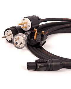 Neutrik True 1 Powercon Female to Mains Plug Link Lead. Tough H07RN-F NAC3FX-W. UK. USA. EU. AUS Plugs.