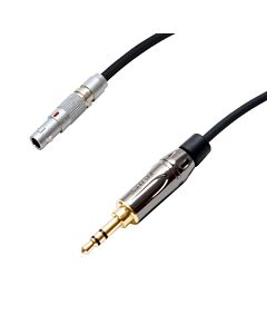 A high-quality cable upgrade for the AKG K812 headphones. Comprising of LEMO's high end '00 Series' circular connector, Belden's 1804A 4-conductor Miniature Starquad cable and Amphenols KS3PC-AU stereo gold mini-jack, which features an extension collar al