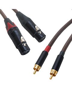 Belden 8402 Vintage Hifi Audiophile RCA Female XLR Interconnects Stereo Pair Lead