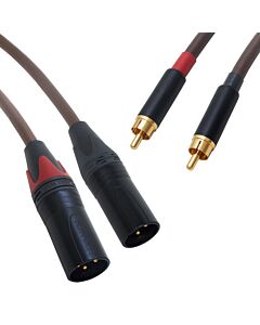Belden 8402 Vintage Hifi Audiophile RCA Male XLR Interconnects Stereo Pair Leads